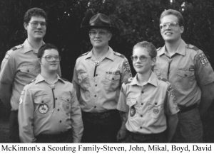 1986G 5 4 Janet scouts Mike 4 boys